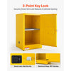 VEVOR Flammable Storage Cabinet, 21" x 21" x 35", Industrial Fire Cabinet, Double-Wall Cold Rolled Steel Hazardous Storage Safety Cabinet, Fire & Explosion-Proof with Adjustable Shelf and Key Lock