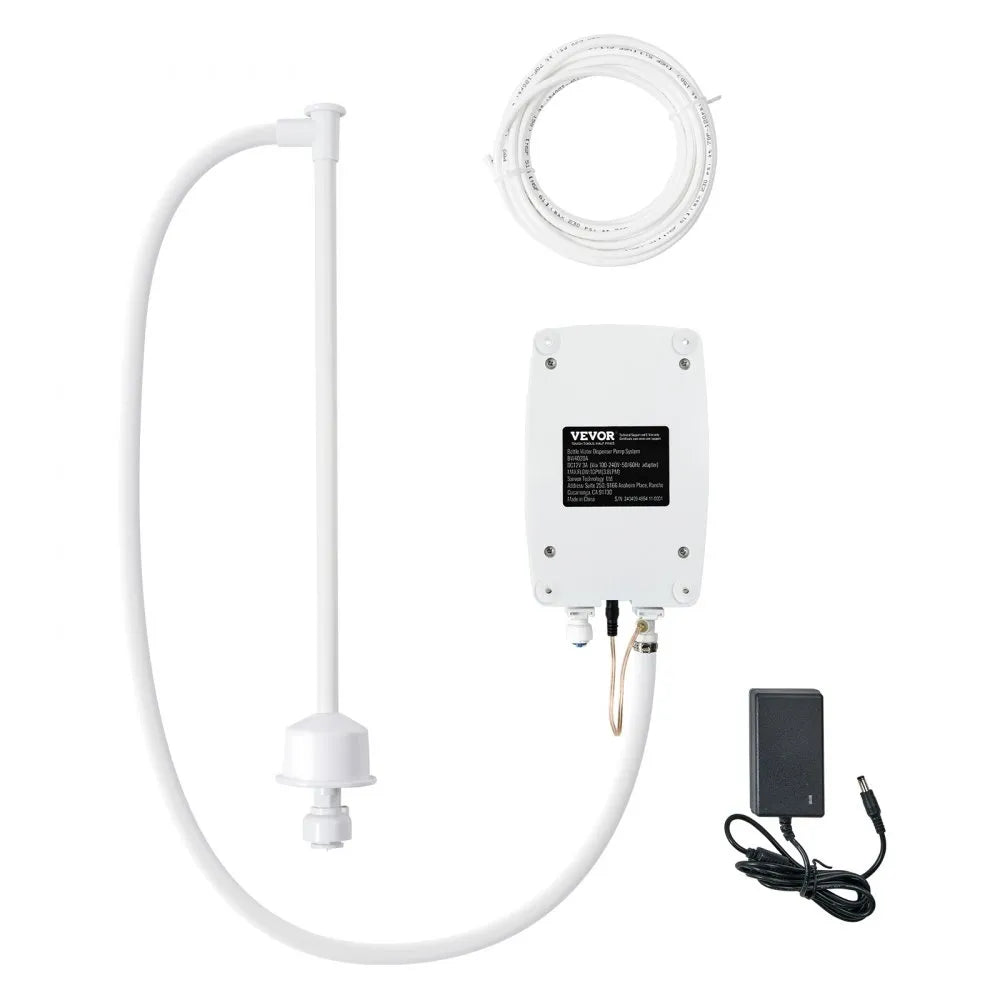 VEVOR Bottled Water Dispenser Pump System, 5 Gallon Dispensing System, Automatic Electric Water Dispenser, Single Inlet Water Jug Pump, Compatible Use with Coffee/Tea Machine, Refrigerator, Ice Maker