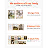 VEVOR 16 PCS Framed Wall Art Prints, Vintage Eclectic Art Decor, Gallery Wall Prints with 3 Sizes for Flexible Combinations, High Gloss & Low-Solubility Canvas, for Living Room, Bedroom, Bathroom