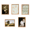 VEVOR 16 PCS Framed Wall Art Prints, Vintage Eclectic Art Decor, Gallery Wall Prints with 3 Sizes for Flexible Combinations, High Gloss & Low-Solubility Canvas, for Living Room, Bedroom, Bathroom