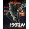 VEVOR 1-1/4 Inch SDS-Plus Rotary Hammer Drill, 13 Amp Corded Drills, Heavy Duty Chipping Hammers with Vibration Control & Safety Clutch, Electric Demolition Hammers Variable Speed, Power Tool For Conc