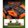 VEVOR 2-in-1 Electric Dethatcher and Scarifier, 16-Inch 15 Amp, Corded Lawn Dethatcher with 14.5-Gallon Thatch Collection Bag, 5-Position Depth Adjustment, Walk Behind Machine for Garden Yard Grass