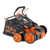 VEVOR 2-in-1 Electric Dethatcher and Scarifier, 16-Inch 15 Amp, Corded Lawn Dethatcher with 14.5-Gallon Thatch Collection Bag, 5-Position Depth Adjustment, Walk Behind Machine for Garden Yard Grass