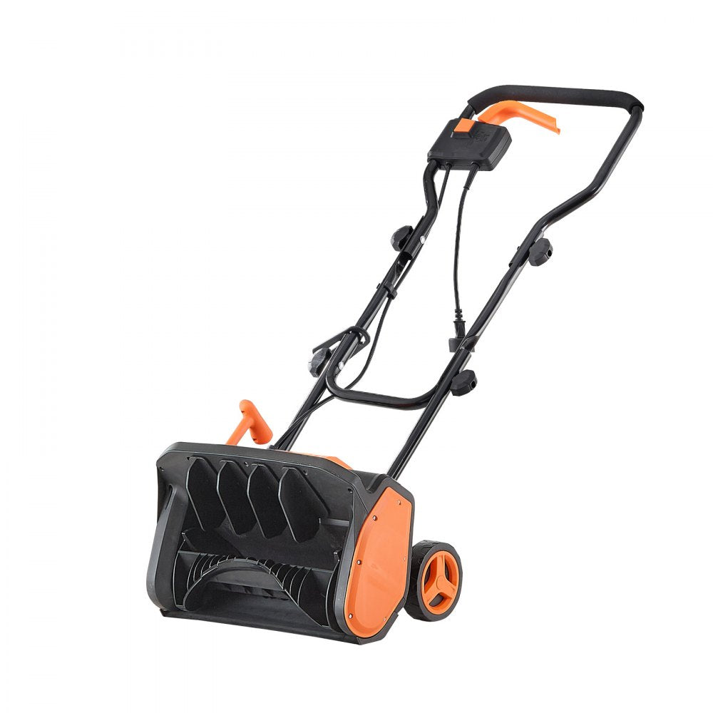 VEVOR Electric Snow Shovel, 12A 17 inch Corded Snow Shovel, 60° Adjustable Chute, 20 ft Throwing Distance, Snowthrower with Dual Safety Switch, Winter Ice Removal Tool for Driveway Sidewalk Patio