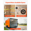 VEVOR E Track Tie-Down Rail Kit, 32PCS 5' E-Tracks Set Includes 8 Steel Rails & 8 O-Rings & 8 Tie-Offs with D-Ring & 8 End Caps, Trailer Securing Accessories for Cargo Motorcycles Bikes, 1500 lbs Load