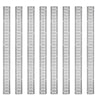 VEVOR E Track Tie-Down Rail Kit, 32PCS 5' E-Tracks Set Includes 8 Steel Rails & 8 O-Rings & 8 Tie-Offs with D-Ring & 8 End Caps, Trailer Securing Accessories for Cargo Motorcycles Bikes, 1500 lbs Load