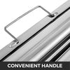 VEVOR Pack of 6 Hood Filters 19.5W x 15.5H Inch, 430 Stainless Steel 5 Grooves Commercial Hood Filters, Range Hood Filter for Grease Rated Commercial Kitchen Exhaust Hoods