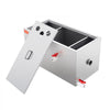 VEVOR Commercial Grease Trap, 25 LBS Grease Interceptor, Top Inlet Interceptor, Under Sink Stainless Steel Grease Trap, 6.4 GPM Waste Water Oil-water Separator, for Restaurant Canteen Home Kitchen