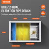 VEVOR Commercial Grease Trap, 40 LBS Grease Interceptor, Top Inlet Interceptor, Under Sink Stainless Steel Grease Trap, 10 GPM Waste Water Oil-water Separator, for Restaurant Canteen Home Kitchen
