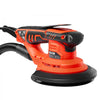 VEVOR 5 & 6-Inch Random Orbital Sander 400W Brushless Orbital Sander, 4000-10000RPM 7 Speeds Electric Palm Sanders with 20PCS Sandpapers, Dust Bag & Vacuum Hose for Woodworking Detailing Sanding