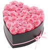 VEVOR Forever Flowers, 27 Preserved Roses in a Heart Shape Box, Eternal Flowers Immortal Bouquet Birthday Present for Women Her Wife Mothers, Anniversary, Valentine's Day,Christmas, Pink