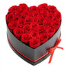 VEVOR Forever Flowers, 27 Preserved Roses in a Heart Shape Box, Eternal Flowers Immortal Bouquet Birthday Present for Delivery Prime Women Her Wife Mothers, Anniversary, Valentine's Day,Christmas, Red