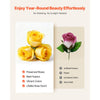 VEVOR Forever Flowers, 27 Preserved Roses in a Heart Shape Box, Eternal Flowers Immortal Bouquet Birthday Present for Women Her Wife Mothers, Anniversary, Valentine's Day,Christmas, Yellow