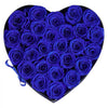 VEVOR Forever Flowers, 27 Preserved Roses in a Heart Shape Box, Eternal Flowers Immortal Bouquet Birthday Present for Women Her Wife Mothers, Anniversary, Valentine's Day,Christmas, Royal Blue
