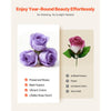 VEVOR Forever Flowers, 50 Preserved Roses in a Box, Eternal Flowers Immortal Bouquet Birthday Present for Women Her Wife Mothers, Anniversary, Valentine's Day,Christmas, Lavender Purple