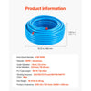 VEVOR Air Compressor Line Kit, 100FT x 3/4", HDPE-Aluminum Compressed Air Piping System, Leak-Proof, Pressure-Resistant & Easy-to-Install, Compressed Air Line Tubing Kit for Garages Workshops, Blue
