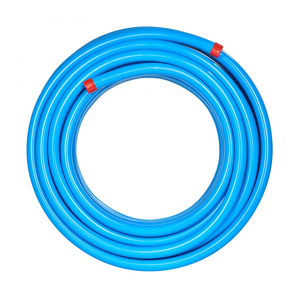 VEVOR Air Compressor Line Kit, 100FT x 3/4", HDPE-Aluminum Compressed Air Piping System, Leak-Proof, Pressure-Resistant & Easy-to-Install, Compressed Air Line Tubing Kit for Garages Workshops, Blue