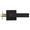 VEVOR Privacy Door Handle, 10 Pack Matte Black Door Lever, Left or Right Handing Reversible Lever with Keyless Lock, 45° Rotation to Open, Universal Square Interior for Bedroom and Bathroom Doors
