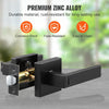 VEVOR Privacy Door Handle, 1 Pack Matte Black Door Lever, Left or Right Handing Reversible Lever with Keyless Lock, 45° Rotation to Open, Universal Square Interior for Bedroom and Bathroom Doors
