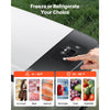 VEVOR Car Refrigerator, DC 12/24V AC100-240V Compressor Electric Cooler, -4°F to 68°F Car Fridge with APP Control, 16 QT Cars Freezer for RVs, Campsites, Boats, Camping, Fishing, 60W Portable Freezer