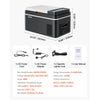 VEVOR Car Refrigerator, DC 12/24V AC100-240V Compressor Electric Cooler, -4°F to 68°F Car Fridge with APP Control, 23 QT Cars Freezer for RVs, Campsites, Boats, Camping, Fishing, 45W Portable Freezer