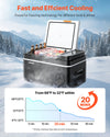 VEVOR Car Refrigerator, DC 12/24V AC100-240V Compressor Electric Cooler, -4°F to 68°F Car Fridge with APP Control, 23 QT Cars Freezer for RVs, Campsites, Boats, Camping, Fishing, 45W Portable Freezer