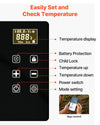 VEVOR Car Refrigerator, DC 12/24V AC100-240V Compressor Electric Cooler, -4°F to 68°F Car Fridge with APP Control, 23 QT Cars Freezer for RVs, Campsites, Boats, Camping, Fishing, 45W Portable Freezer