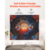 VEVOR Sun and Moon Tapestry, Psychedelic Mystic Floral Aesthetic Wall Tapestry, Vintage Wall Blanket for Home Decoration, Suitable for Bedroom, Living Room, Dorm (50.39 x 57.87 inches)