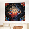 VEVOR Sun and Moon Tapestry, Psychedelic Mystic Floral Aesthetic Wall Tapestry, Vintage Wall Blanket for Home Decoration, Suitable for Bedroom, Living Room, Dorm (50.39 x 57.87 inches)