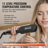 VEVOR Titanium Hair Straightener, 2-inch - Features Infrared, Negative Ions, Dual Voltage (110V/240V), LCD Screen & 11 Temperature Settings, Ideal for Salon, Home & Travel