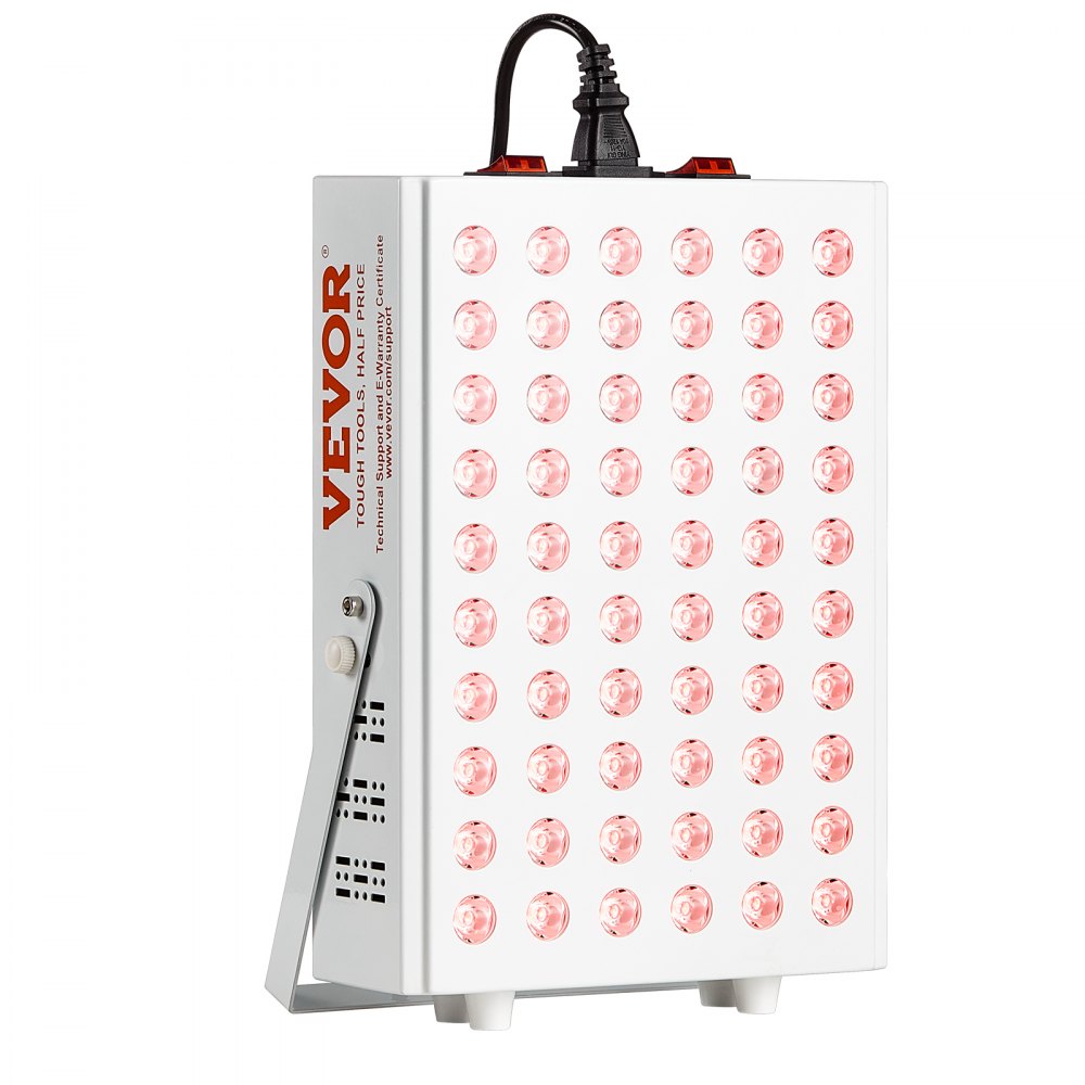 VEVOR Red Light Therapy for Body Face, 60 Dual-Chip LEDs, Red 660nm & Near Infrared 850nm Combo, High Power Red Light Therapy Panel for Recovery, Pain Relief, Wound Healing, Skin Health, 80W