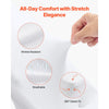 VEVOR 150 Pcs White Chair Covers, Polyester Spandex Chair Cover, Stretch Slipcovers for Wedding Party Dining Banquet Flat-Front Chair Covers, Fits Chair Measures up to 17.72 x 18.11 x 30.31 inch