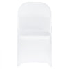 VEVOR 150 Pcs White Chair Covers, Polyester Spandex Chair Cover, Stretch Slipcovers for Wedding Party Dining Banquet Flat-Front Chair Covers, Fits Chair Measures up to 17.72 x 18.11 x 30.31 inch