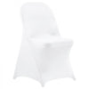 VEVOR 150 Pcs White Chair Covers, Polyester Spandex Chair Cover, Stretch Slipcovers for Wedding Party Dining Banquet Flat-Front Chair Covers, Fits Chair Measures up to 17.72 x 18.11 x 30.31 inch