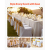 VEVOR 30 Pcs White Chair Covers, Polyester Spandex Chair Cover, Stretch Slipcovers for Wedding Party Dining Banquet Flat-Front Chair Covers, Fits Chair Measures up to 18.11 x 19.69 x 33.86 inch