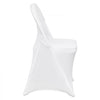 VEVOR Stretch Spandex Folding Chair Covers, Universal Fitted Chair Cover, Removable Washable Protective Slipcovers, for Wedding, Holiday, Banquet, Party, Celebration, Dining (50PCS White)