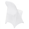 VEVOR Stretch Spandex Folding Chair Covers, Universal Fitted Chair Cover, Removable Washable Protective Slipcovers, for Wedding, Holiday, Banquet, Party, Celebration, Dining (50PCS White)