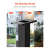 VEVOR Mailbox Post, 43 x 4 x 4 Inches, Steel In-Ground Mounting Mail Box Stand with Universal Plate Bracket, Heavy Duty Metal Post Sleeve Kit for Outside Curbside Residential Use, Powder Coated Black