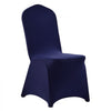 VEVOR 50 Pcs Navy Blue Chair Covers, Polyester Spandex Chair Cover, Stretch Slipcovers for Wedding Party Dining Banquet Flat-Front Chair Covers, Fits Chair Measures up to 20.08 x 17.72 x 37.4 inch