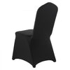 VEVOR 100 Pcs Black Chair Covers, Polyester Spandex Chair Cover, Stretch Slipcovers for Wedding Party Dining Banquet Flat-Front Chair Covers, Fits Chair Measures up to 20.08 x 17.72 x 37.4 inch