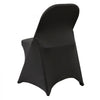VEVOR Stretch Spandex Folding Chair Covers, Universal Fitted Chair Cover, Removable Washable Protective Slipcovers, for Wedding, Holiday, Banquet, Party, Celebration, Dining (30PCS Black)