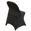 VEVOR Stretch Spandex Folding Chair Covers, Universal Fitted Chair Cover, Removable Washable Protective Slipcovers, for Wedding, Holiday, Banquet, Party, Celebration, Dining (30PCS Black)