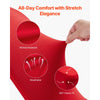 VEVOR 50 Pcs Red Chair Covers, Polyester Spandex Chair Cover, Stretch Slipcovers for Wedding Party Dining Banquet Flat-Front Chair Covers, Fits Chair Measures up to 20.08 x 17.72 x 37.4 inch