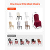 VEVOR 50 Pcs Burgundy Chair Covers, Polyester Spandex Chair Cover, Stretch Slipcovers for Wedding Party Dining Banquet Flat-Front Chair Covers, Fits Chair Measures up to 20.08 x 17.72 x 37.4 inch