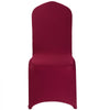 VEVOR 50 Pcs Burgundy Chair Covers, Polyester Spandex Chair Cover, Stretch Slipcovers for Wedding Party Dining Banquet Flat-Front Chair Covers, Fits Chair Measures up to 20.08 x 17.72 x 37.4 inch