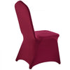 VEVOR 50 Pcs Burgundy Chair Covers, Polyester Spandex Chair Cover, Stretch Slipcovers for Wedding Party Dining Banquet Flat-Front Chair Covers, Fits Chair Measures up to 20.08 x 17.72 x 37.4 inch