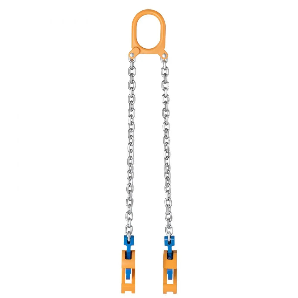 VEVOR Chain Drum Lifter, G80 Drum Lifting Chain Sling with Thickened Security Hook, 2000LBS Capacity, 1.6ft Long Sturdy Drums Handling Equipment, Carbon Steel Barrel Lifter for Plastic & Metal Drums