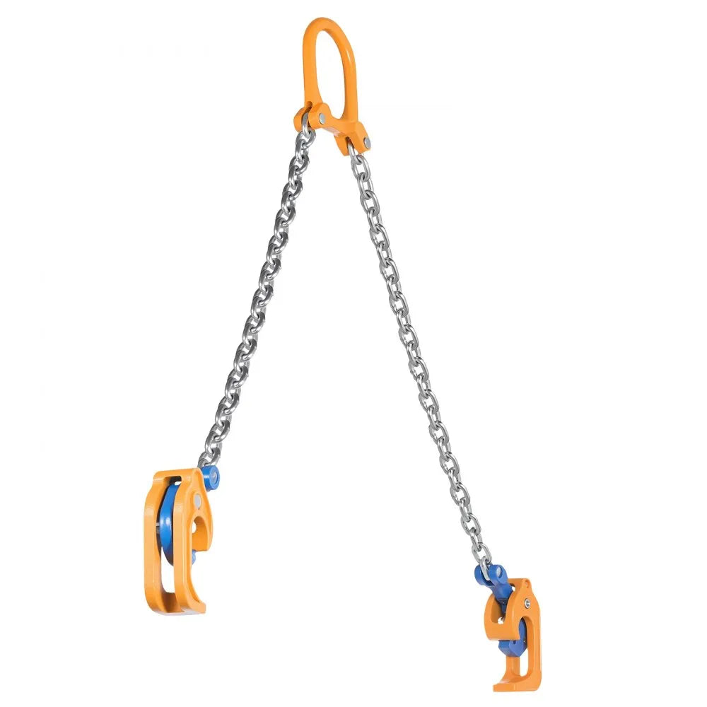 VEVOR Chain Drum Lifter, G80 Drum Lifting Chain Sling with Thickened Security Hook, 2000LBS Capacity, 1.6ft Long Sturdy Drums Handling Equipment, Carbon Steel Barrel Lifter for Plastic & Metal Drums