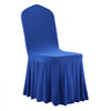 VEVOR 30 Pcs Blue Chair Covers, Polyester Spandex Chair Cover, Stretch Slipcovers for Wedding Party Dining Banquet Flat-Front Chair Covers, Fits Chair Measures up to 20.08 x 17.72 x 37.4 inch