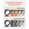 VEVOR 2PCS LED Wall Sconces, Rechargeable Battery Operated Wall Sconces Lamps with Remote Control, 360° Rotation Dimmable Wireless Wall Lights with Adjustable Color Temps, Brightness & 4-Level Timer